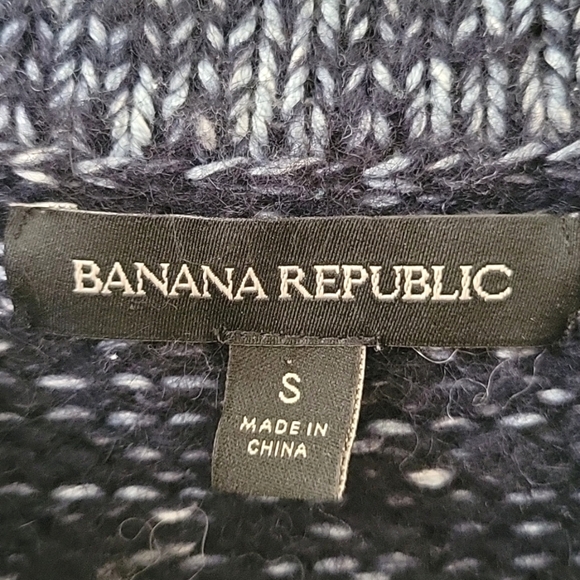 Banana Republic Womens Gray Ombre Wool Alpaca Blend Cropped Sweater - Size Small - Picture 7 of 7
